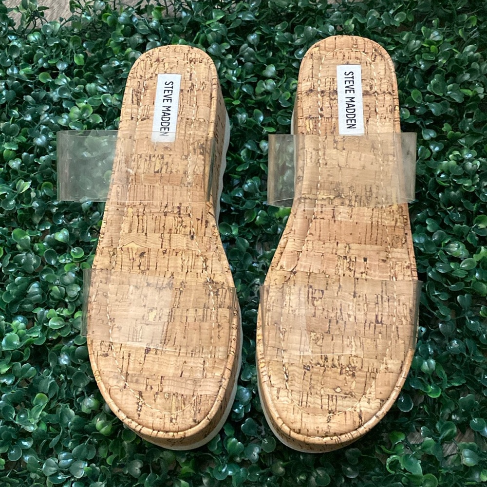 Steve Madden Women’s Defuse Cork Platform Sandal